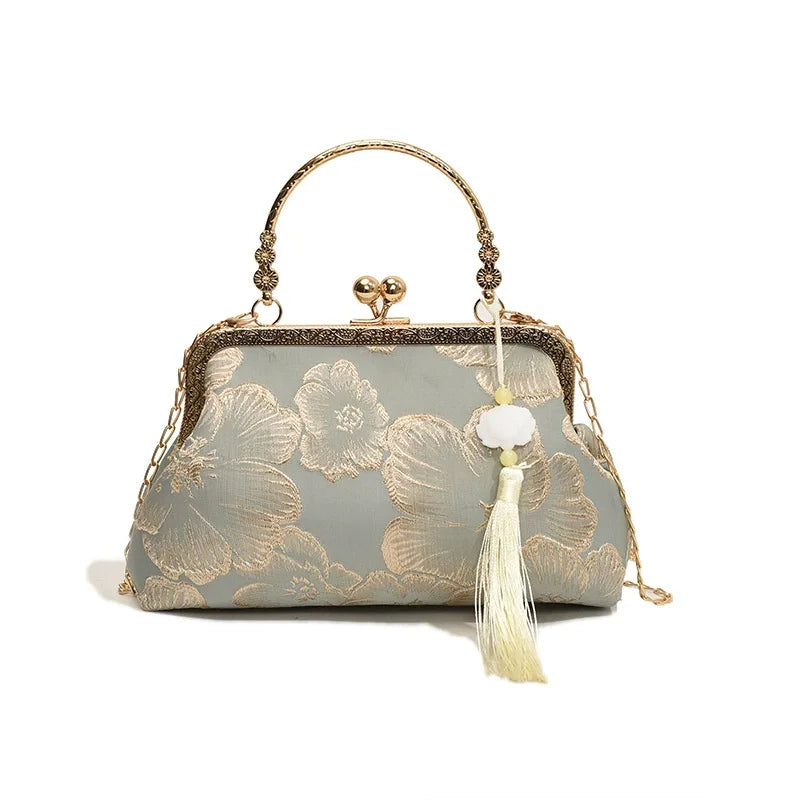 Golden Bloom Frame Bag