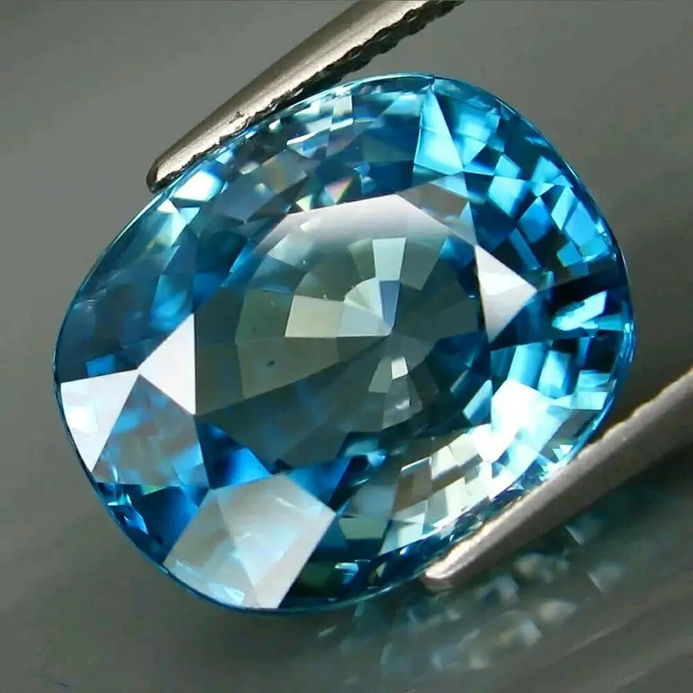 Aquamarine Halo Ring