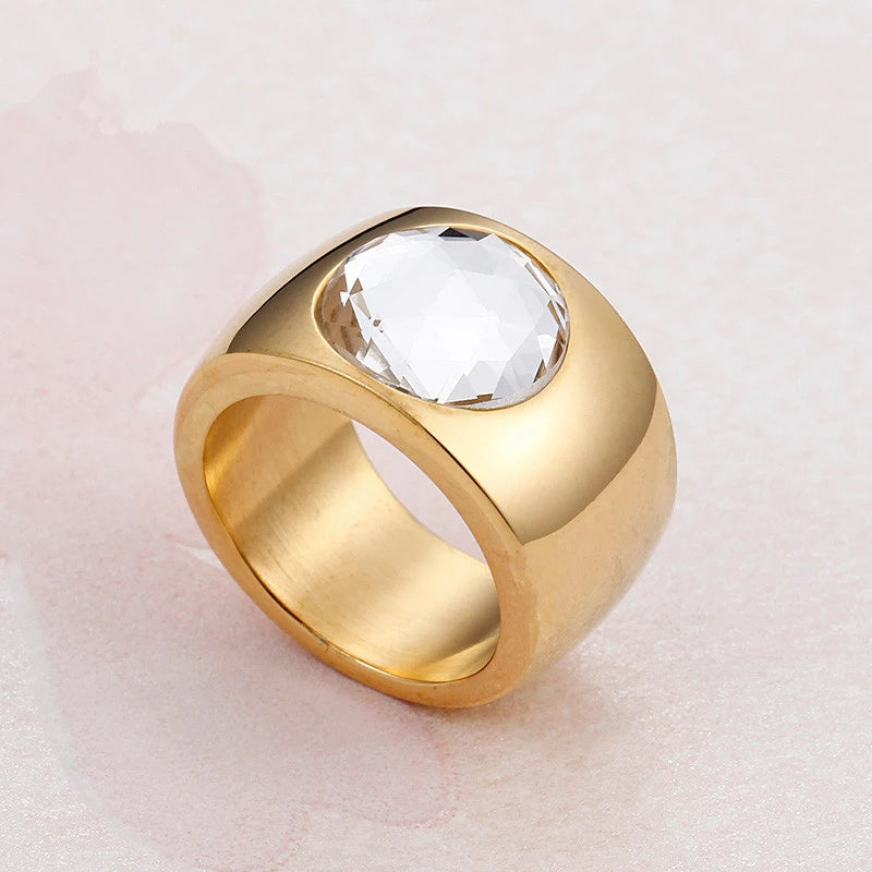 Glacier Cocktail Ring in gold