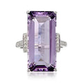 Violet Column Ring