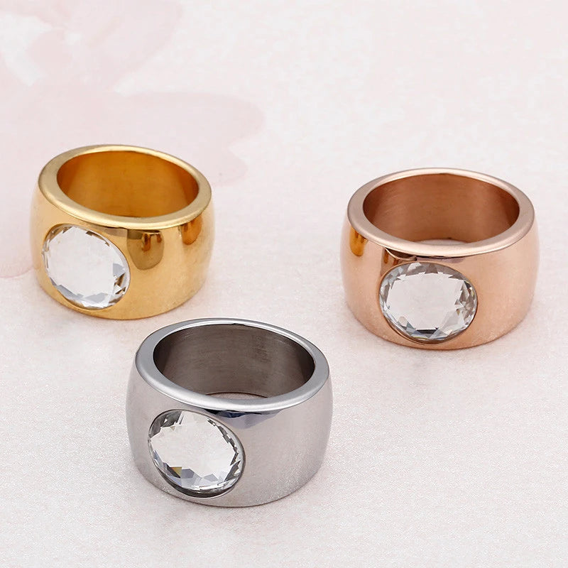 Glacier Cocktail Ring, three finishes