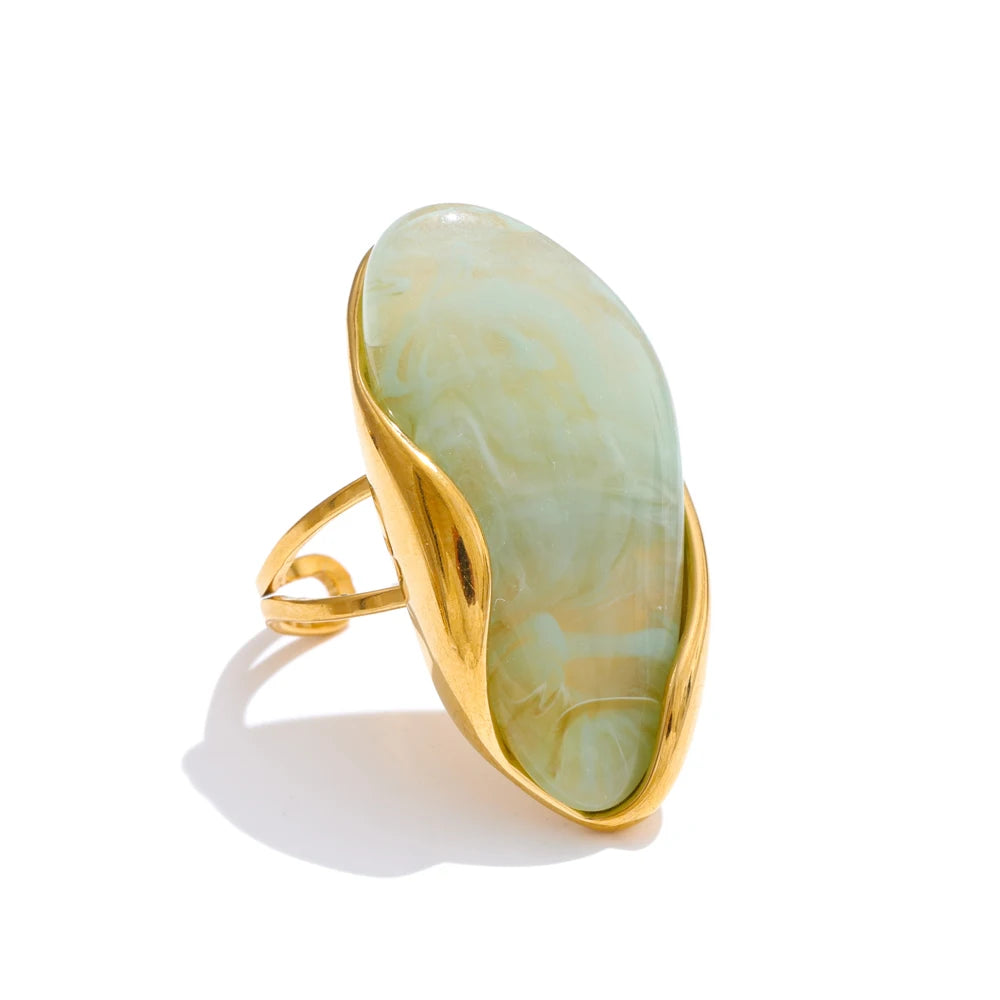 Pebble Ring Green
