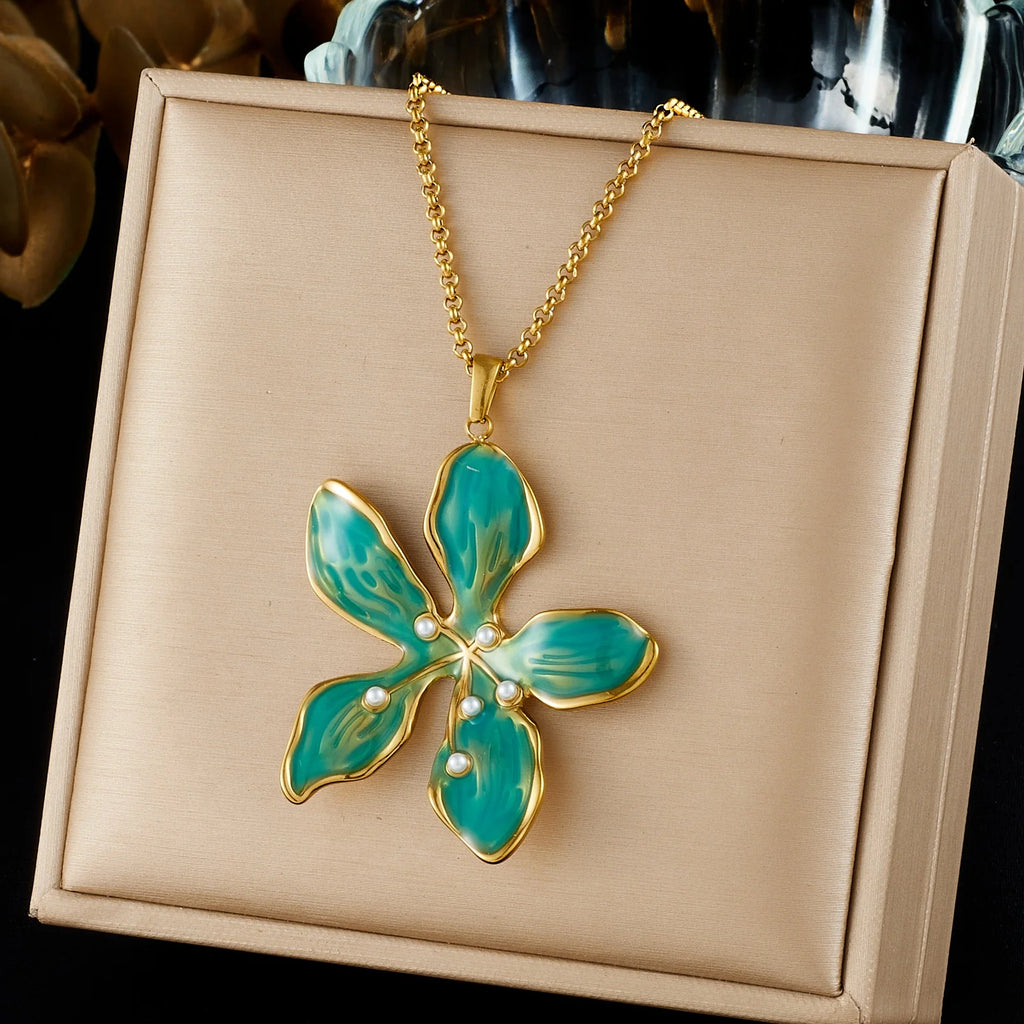 Jade Petal Necklace