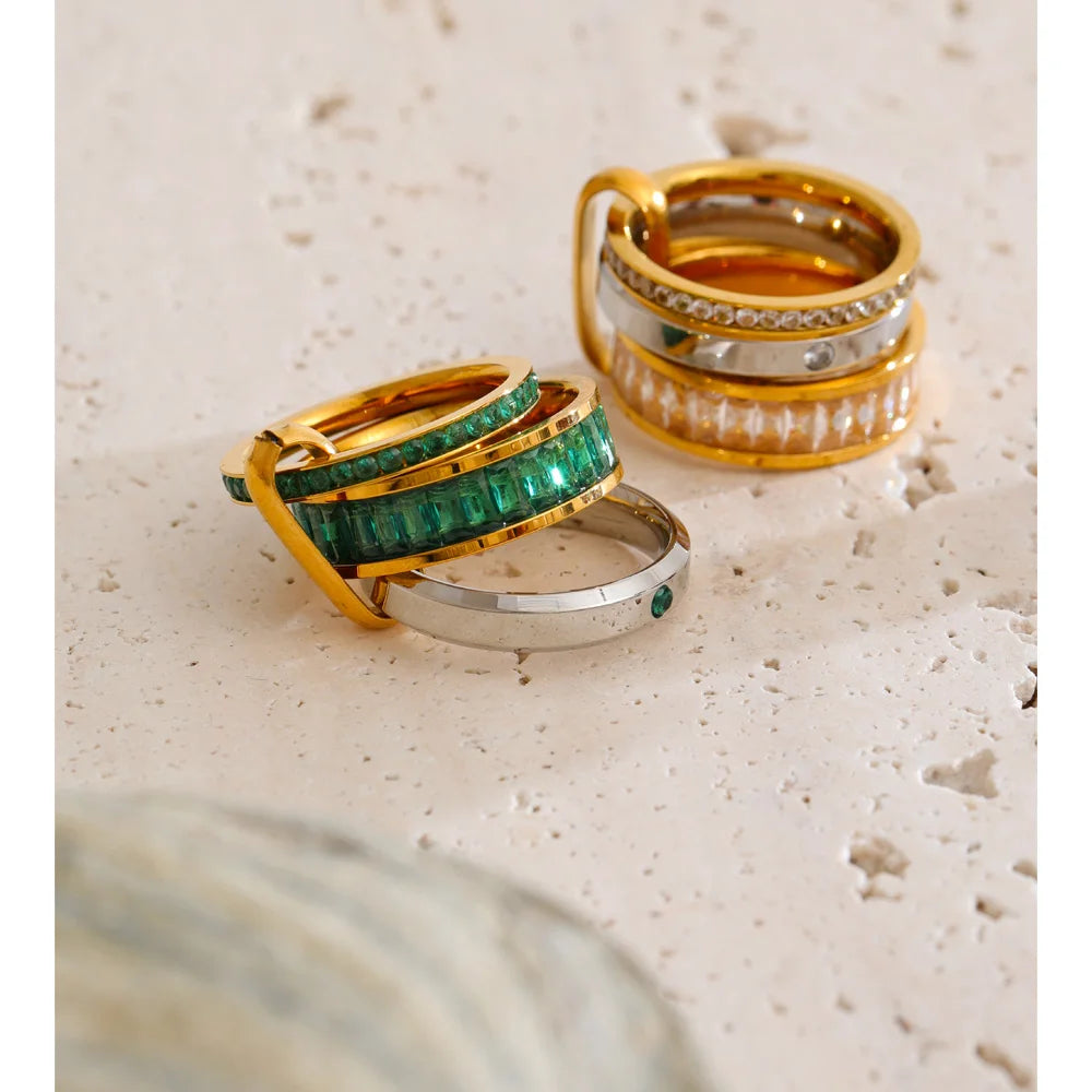 Layered Baguette Ring