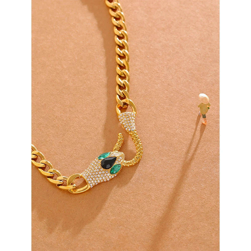 Emerald Serpent Necklace