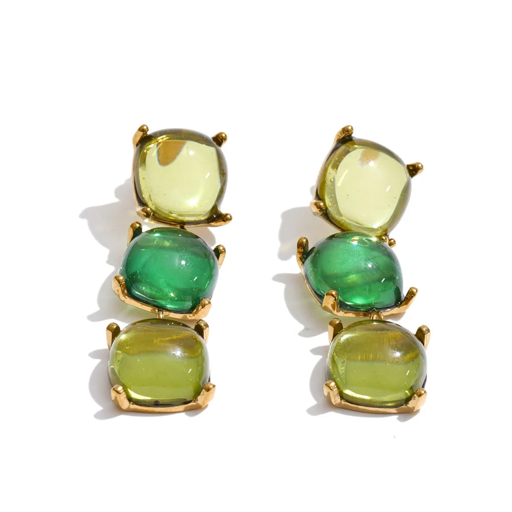 Earrings Green