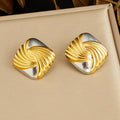 Two-Tone Swirl Studs