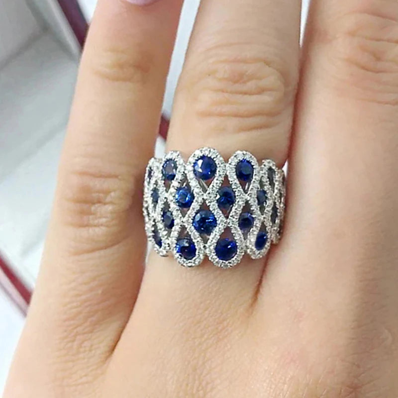 Sapphire Lace Ring