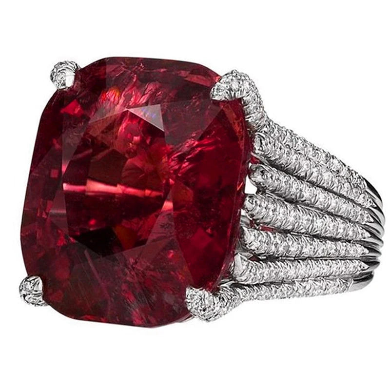 Garnet Statement Ring