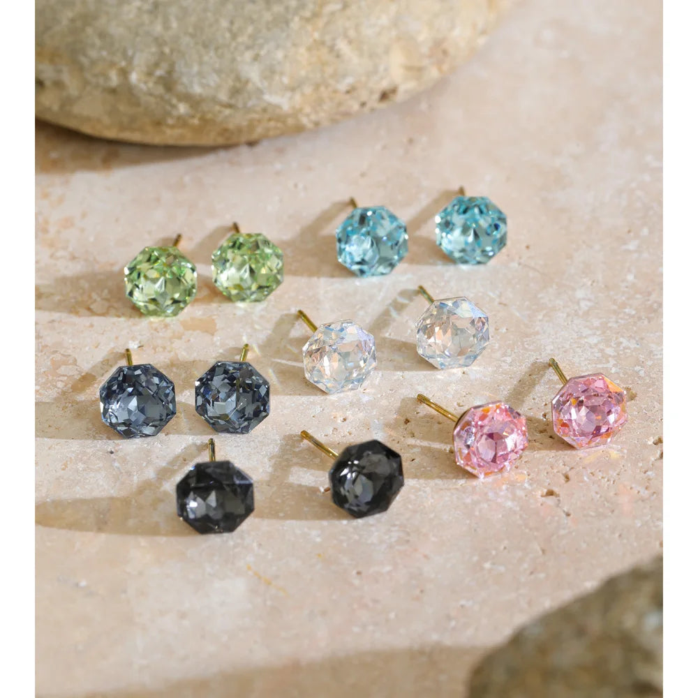 Prism Crystal Studs