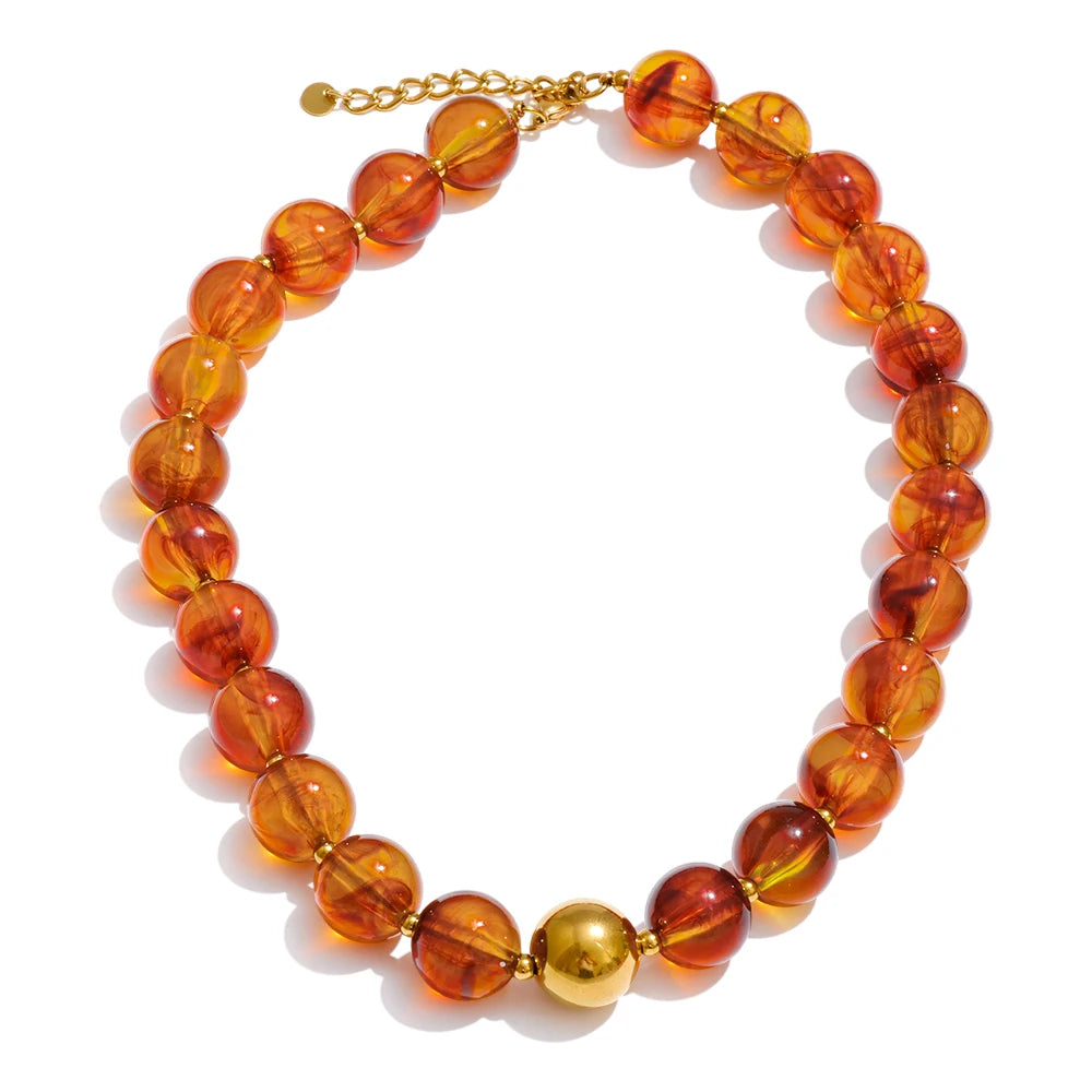 Necklace Amber