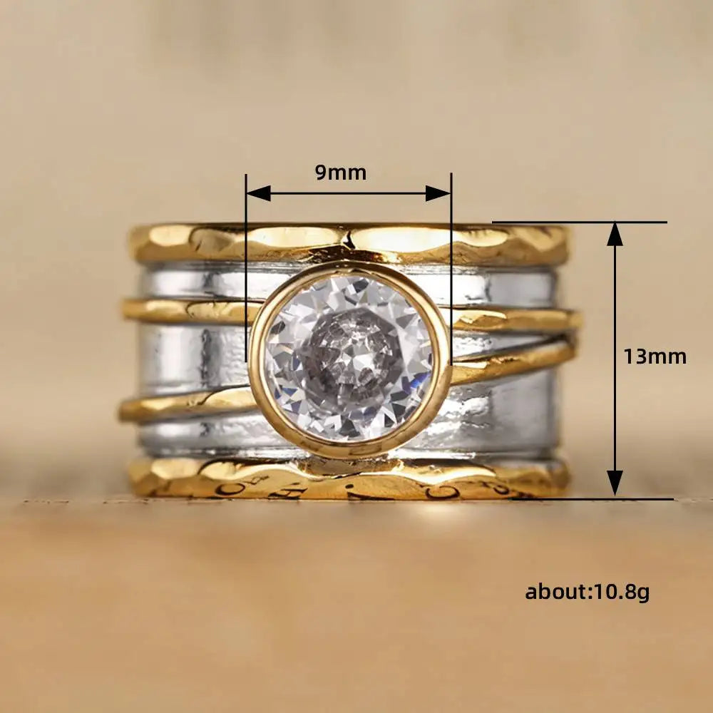 Duet Solitaire Ring