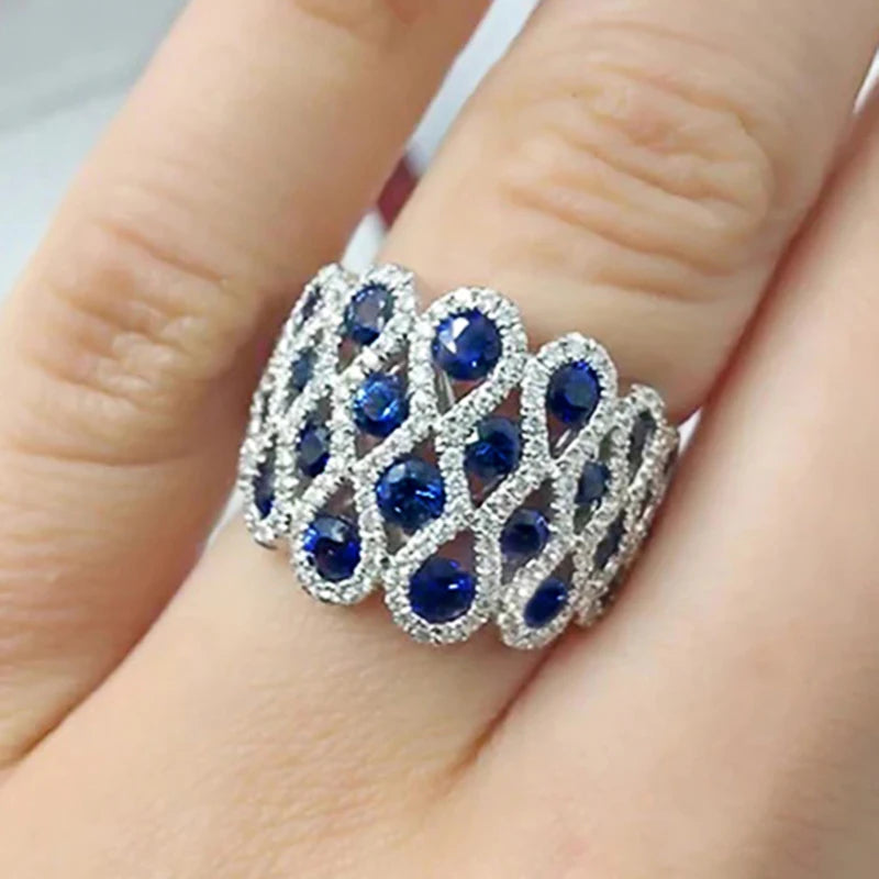Sapphire Lace Ring