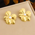 Pearl Petal Studs