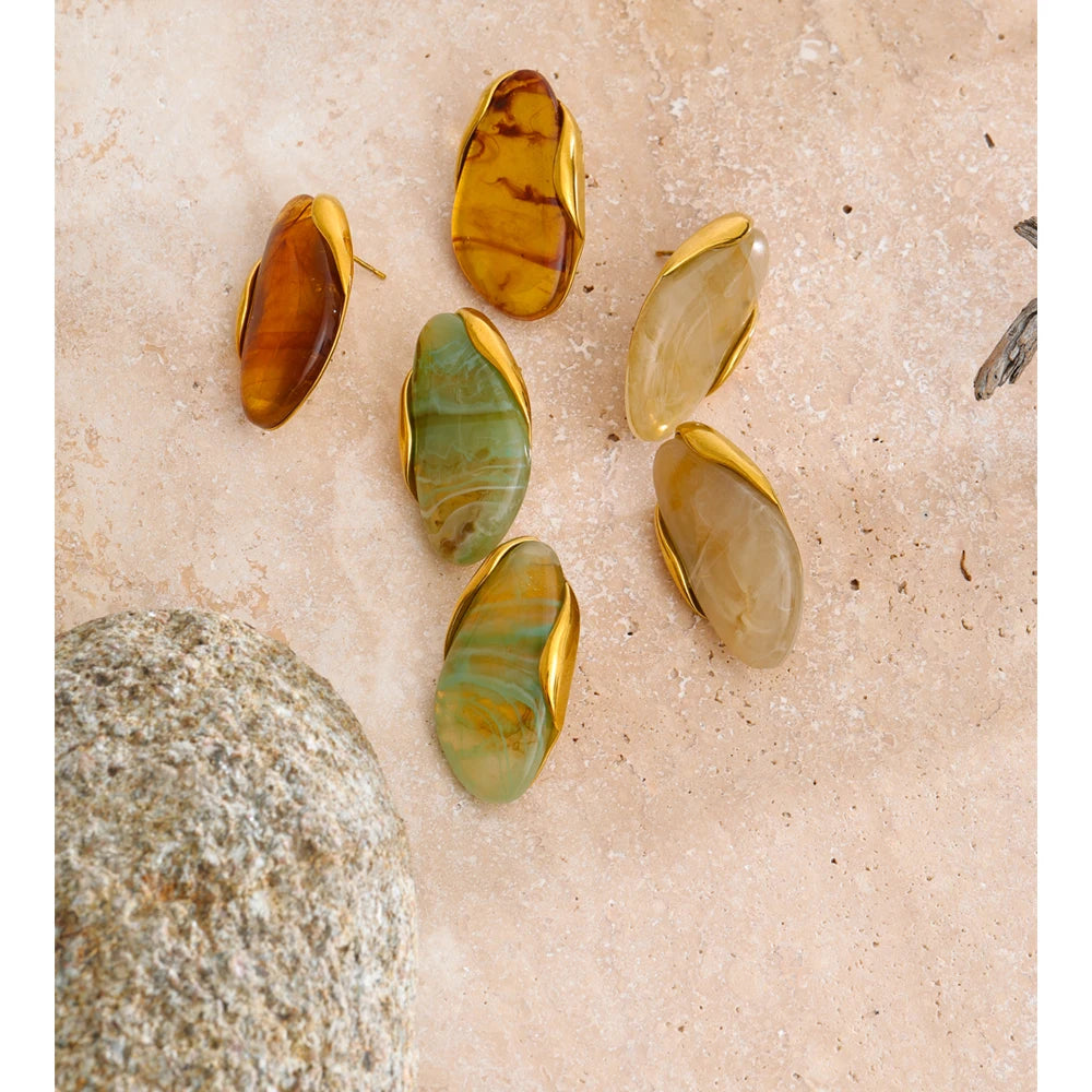 Pebble Studs on stone