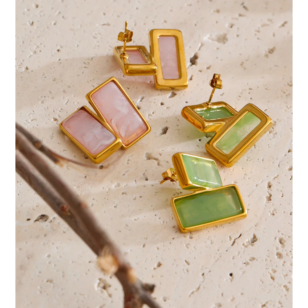 Mother-of-Pearl Tile Studs detail