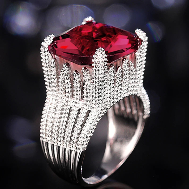 Garnet Statement Ring