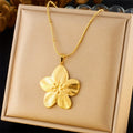 Plumeria Pendant Necklace