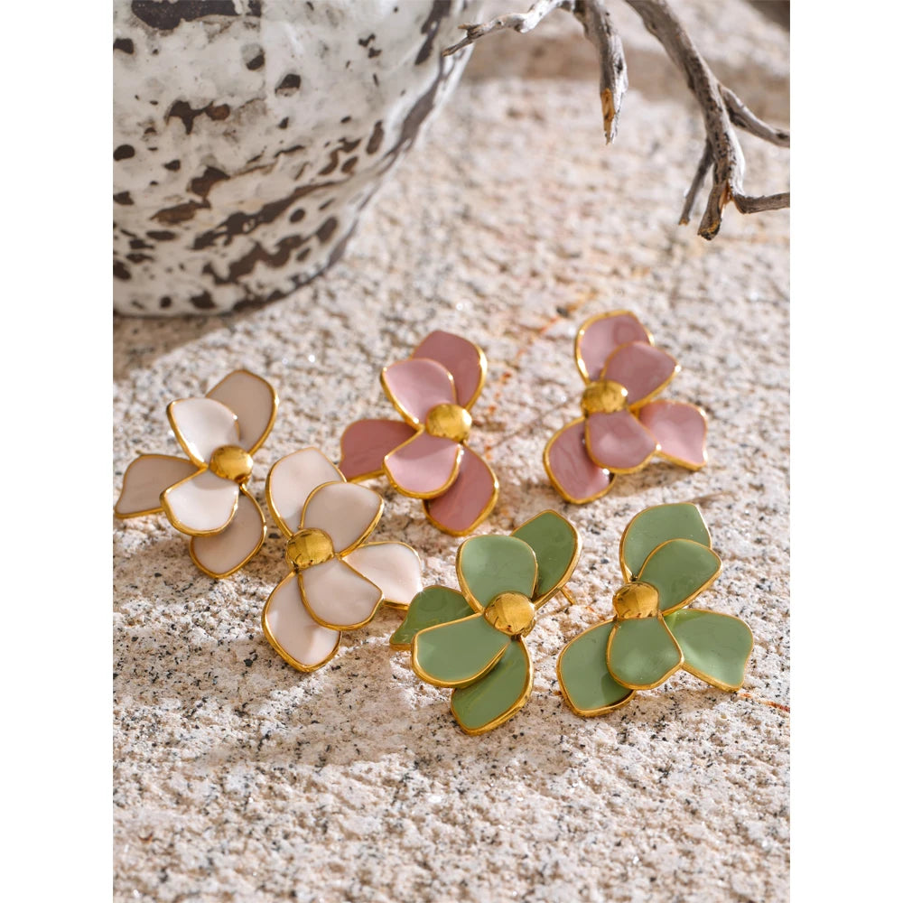 Primrose Enamel Earrings