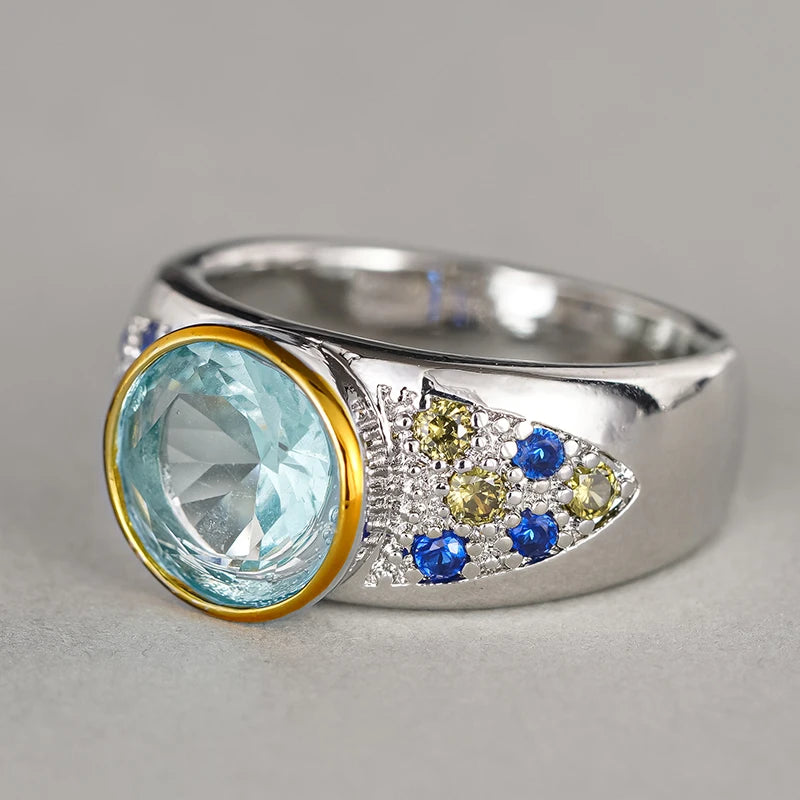 Lagoon Halo Ring