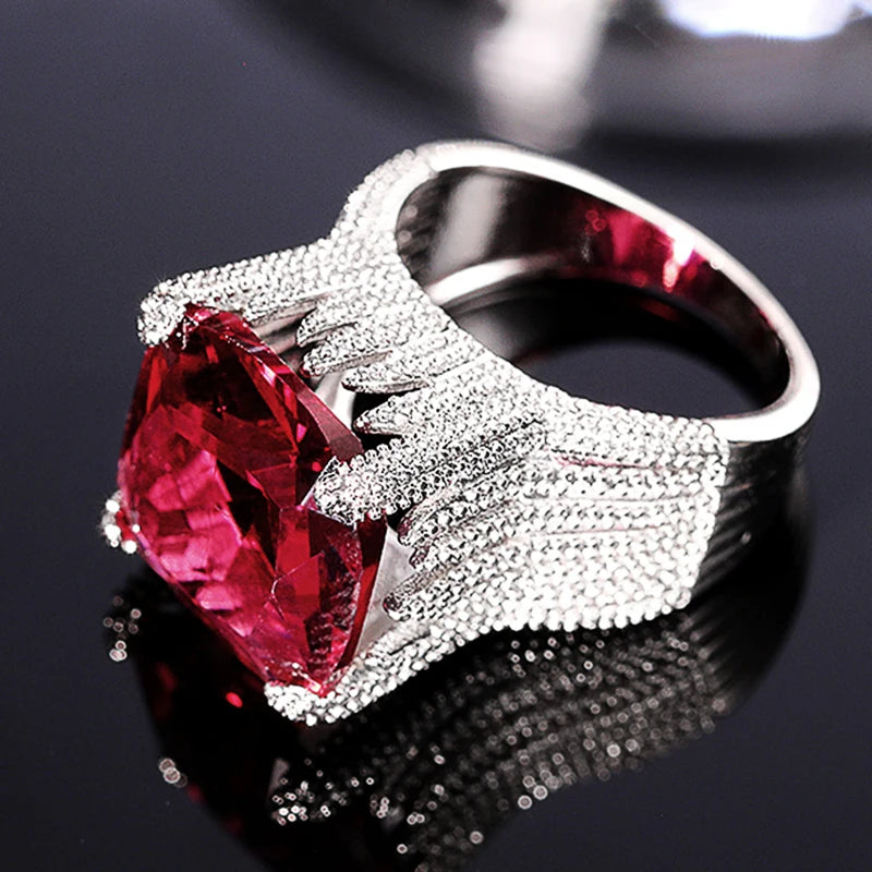 Garnet Statement Ring