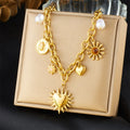 Sacred Heart Charm Necklace