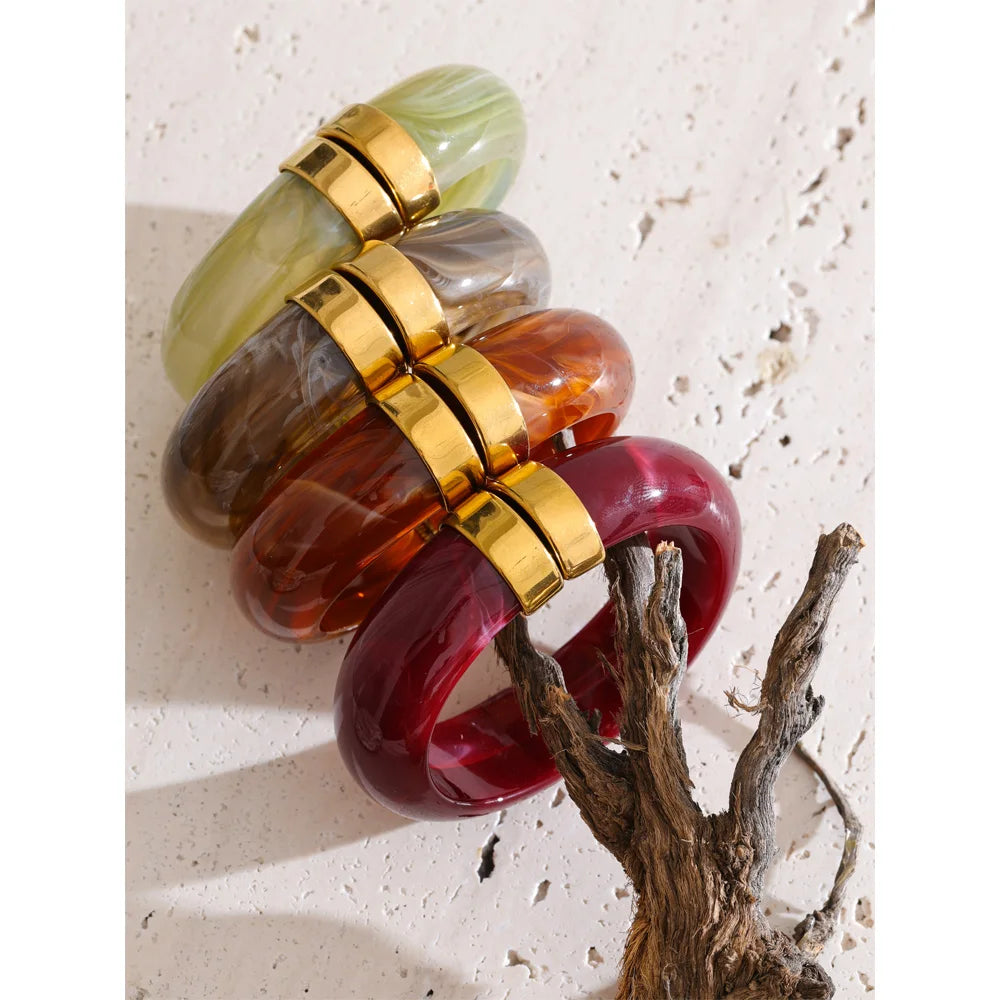 Marble Hinge Bangles on branch
