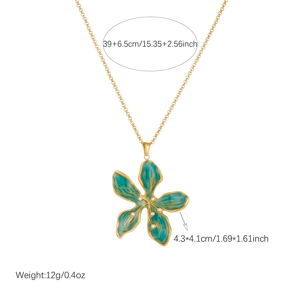 Jade Petal Necklace