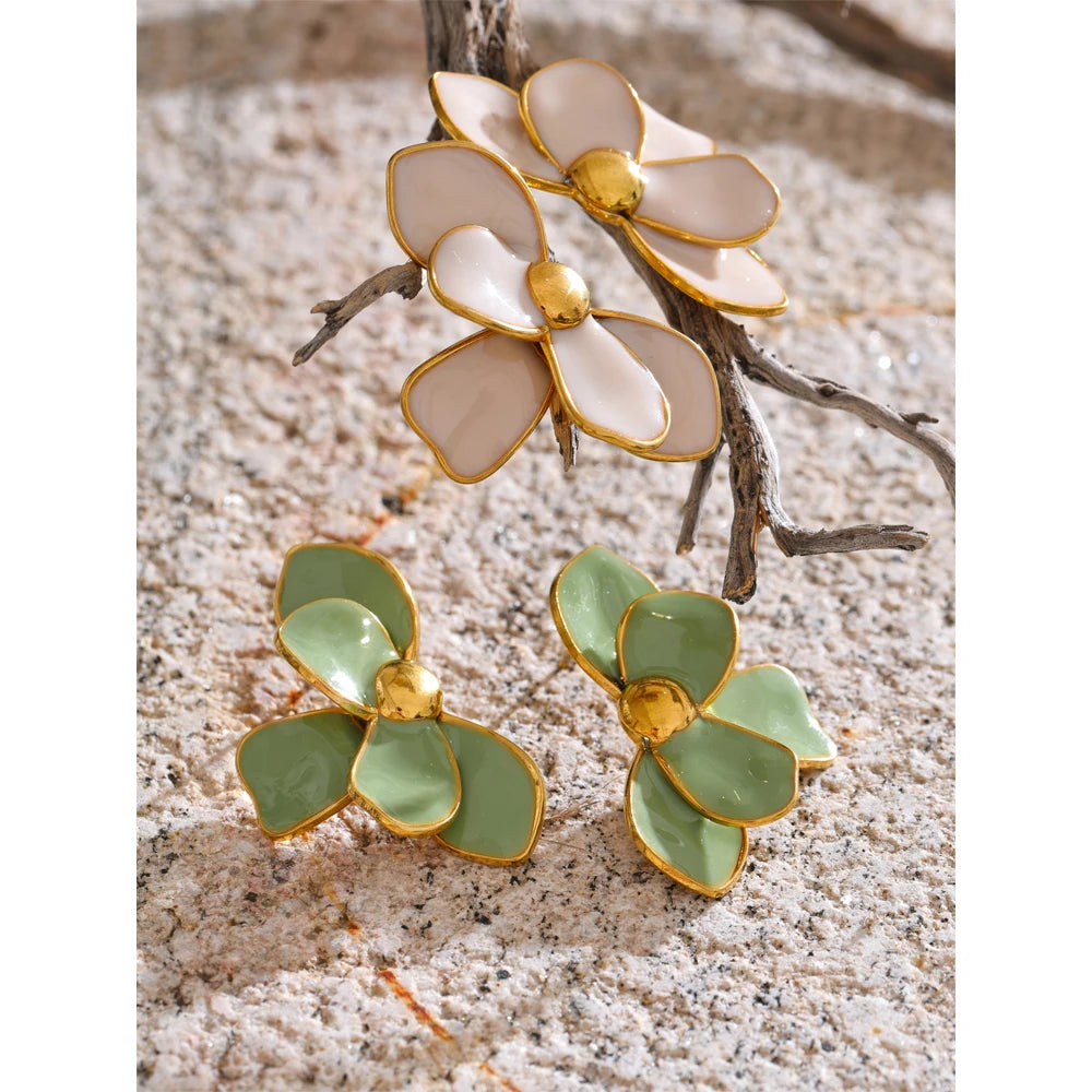 Primrose Enamel Earrings