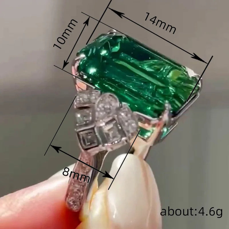 Emerald Deco Ring