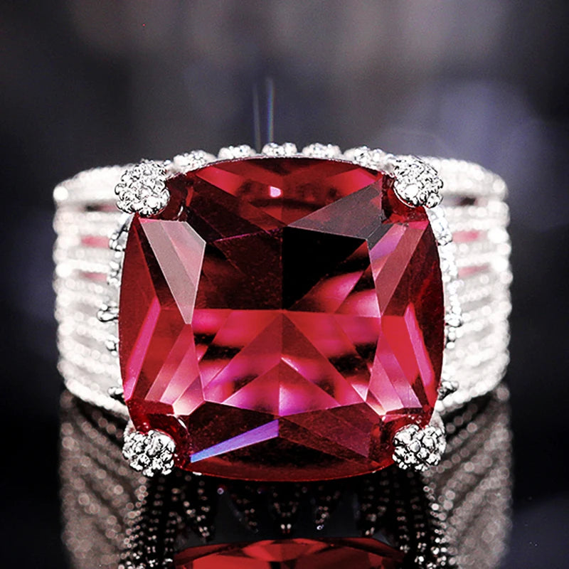 Garnet Statement Ring