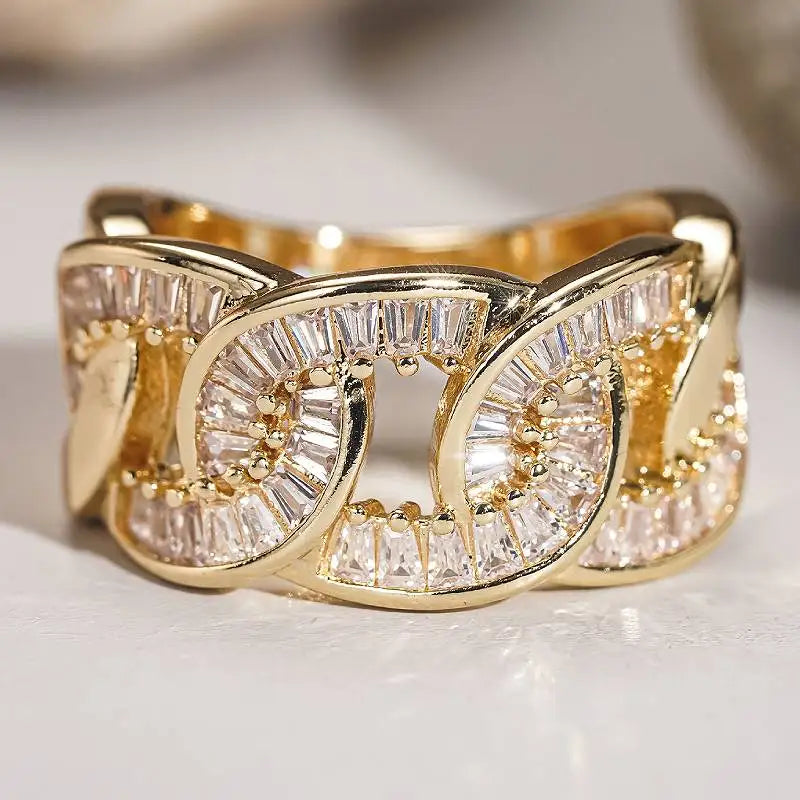 Golden Braid Ring