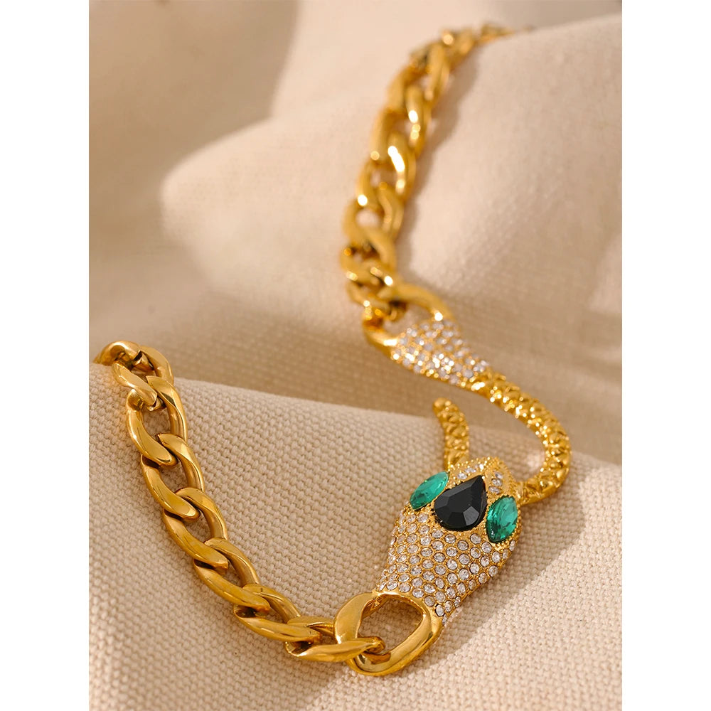 Emerald Serpent Necklace