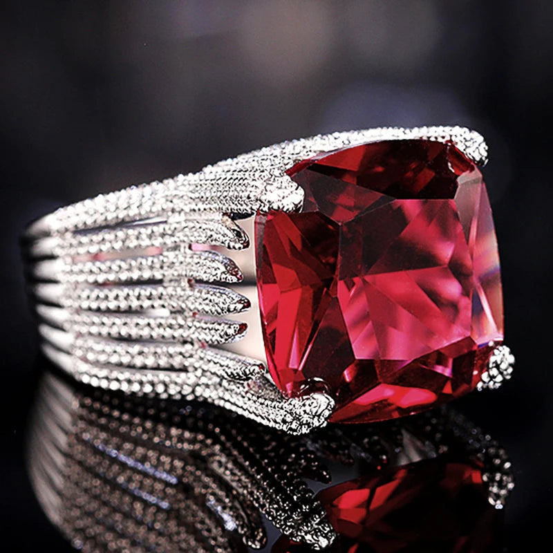 Garnet Statement Ring