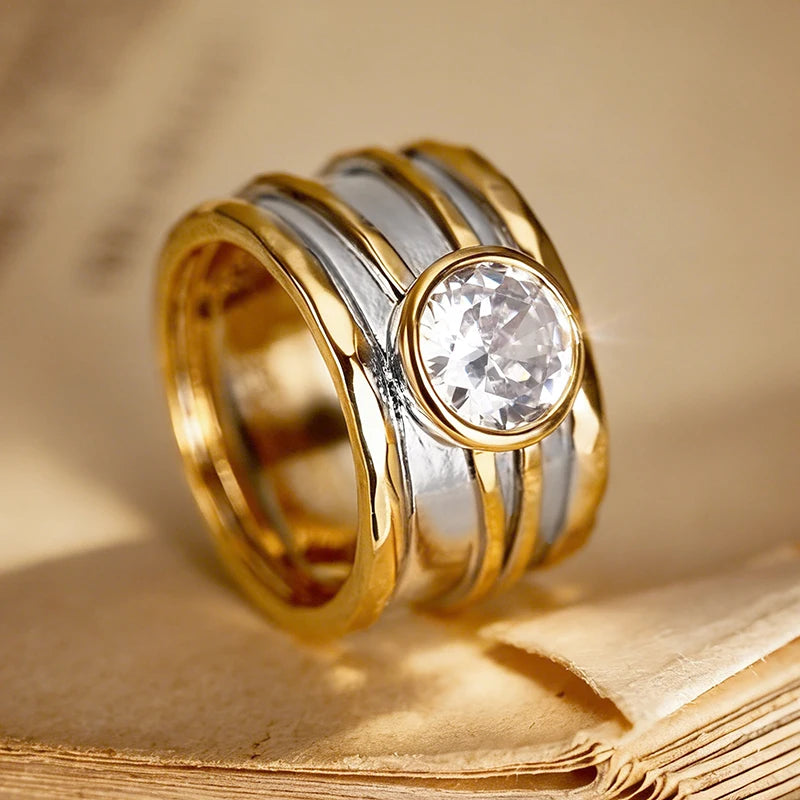 Duet Solitaire Ring