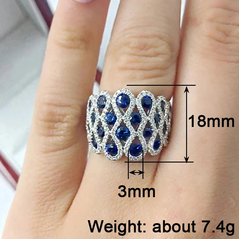 Sapphire Lace Ring