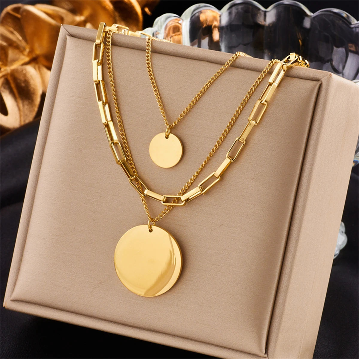 Golden Medallion Necklace