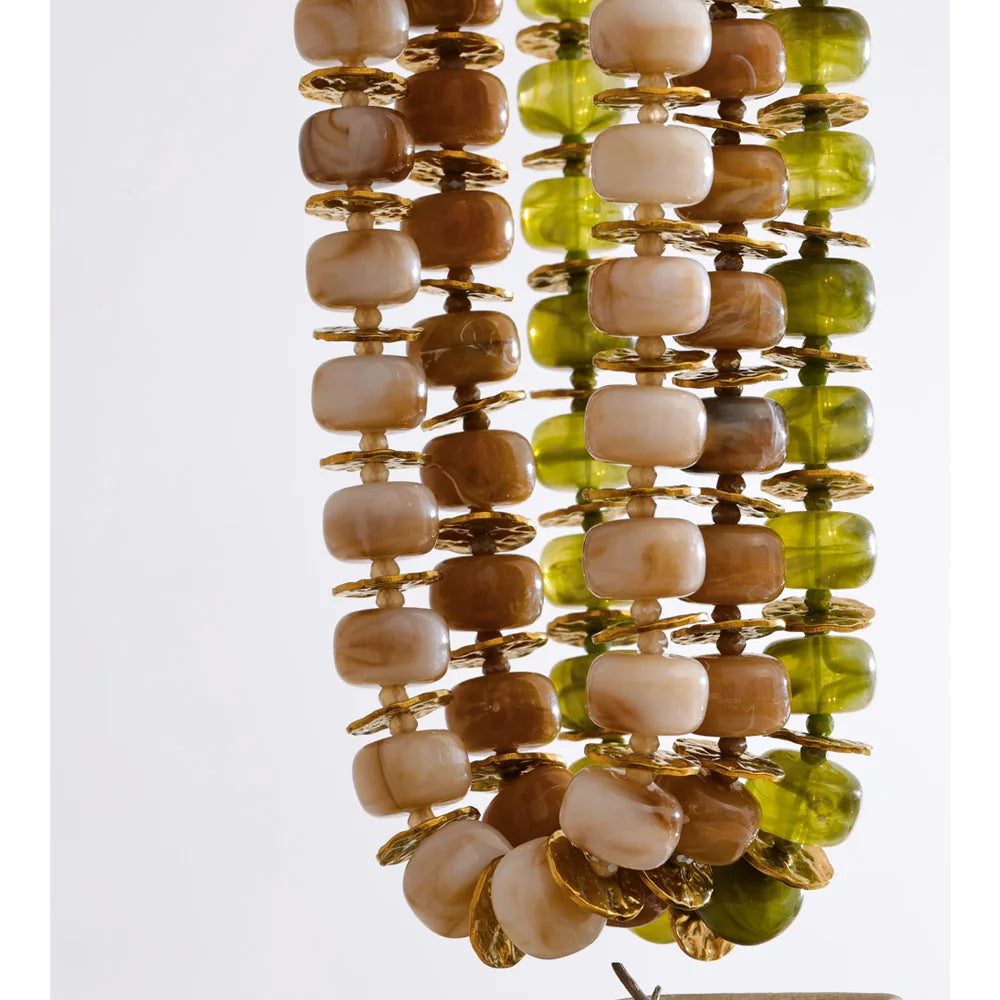 Olive Grove Necklace beads close-up