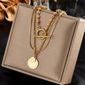 Toggle Coin Layered Necklace