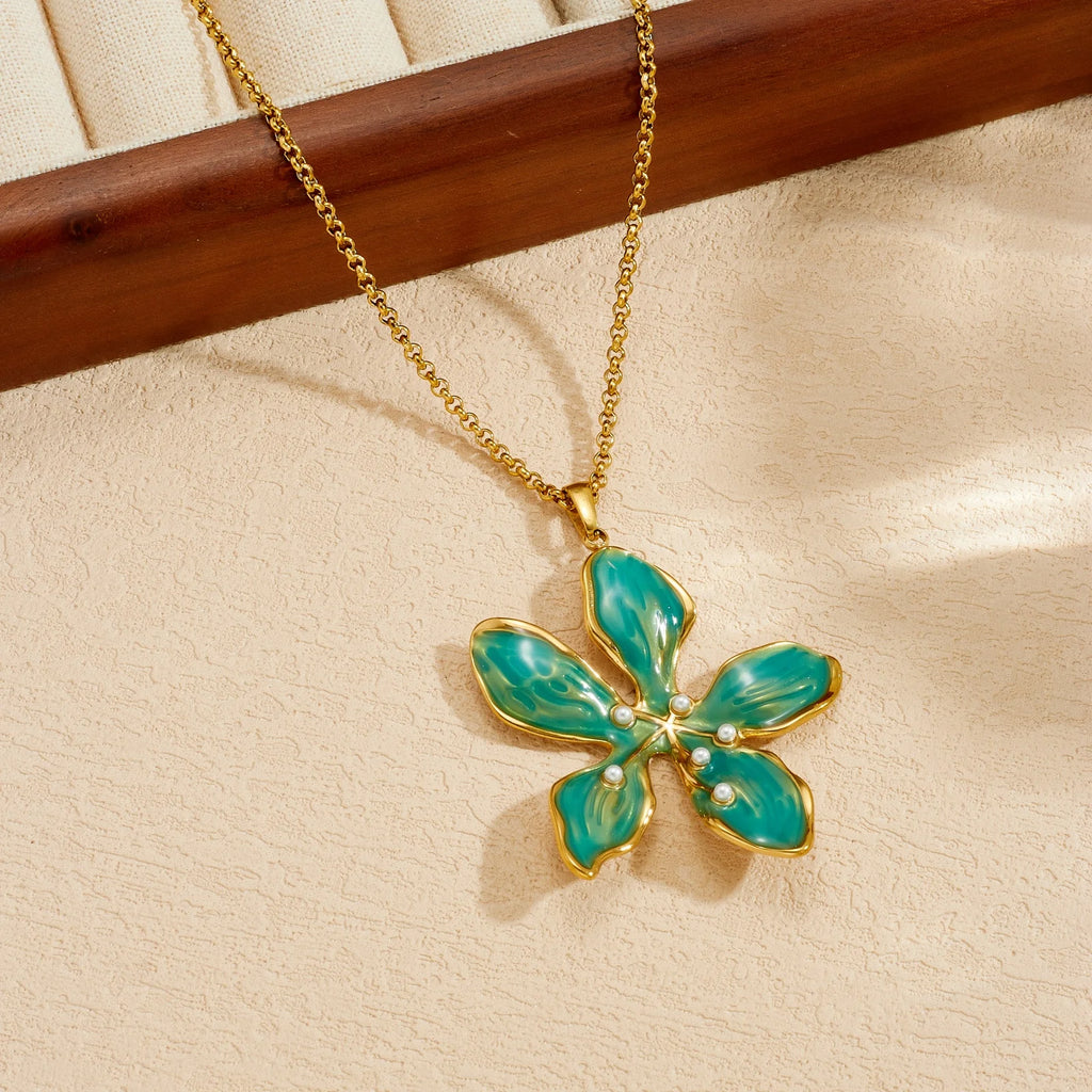 Jade Petal Necklace