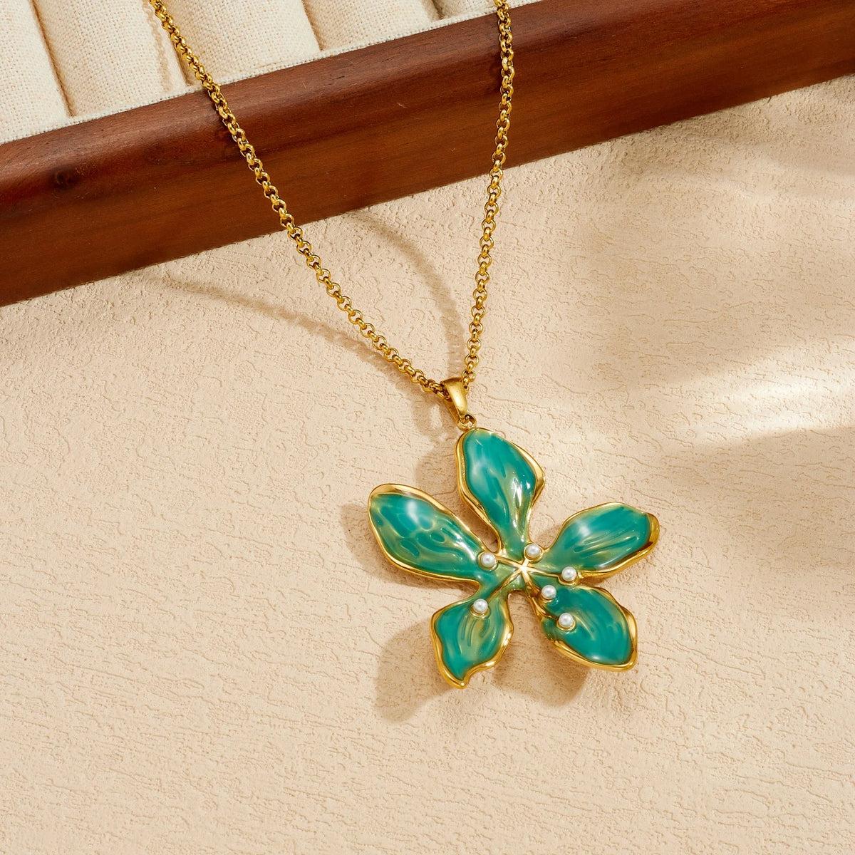 Jade Petal Necklace