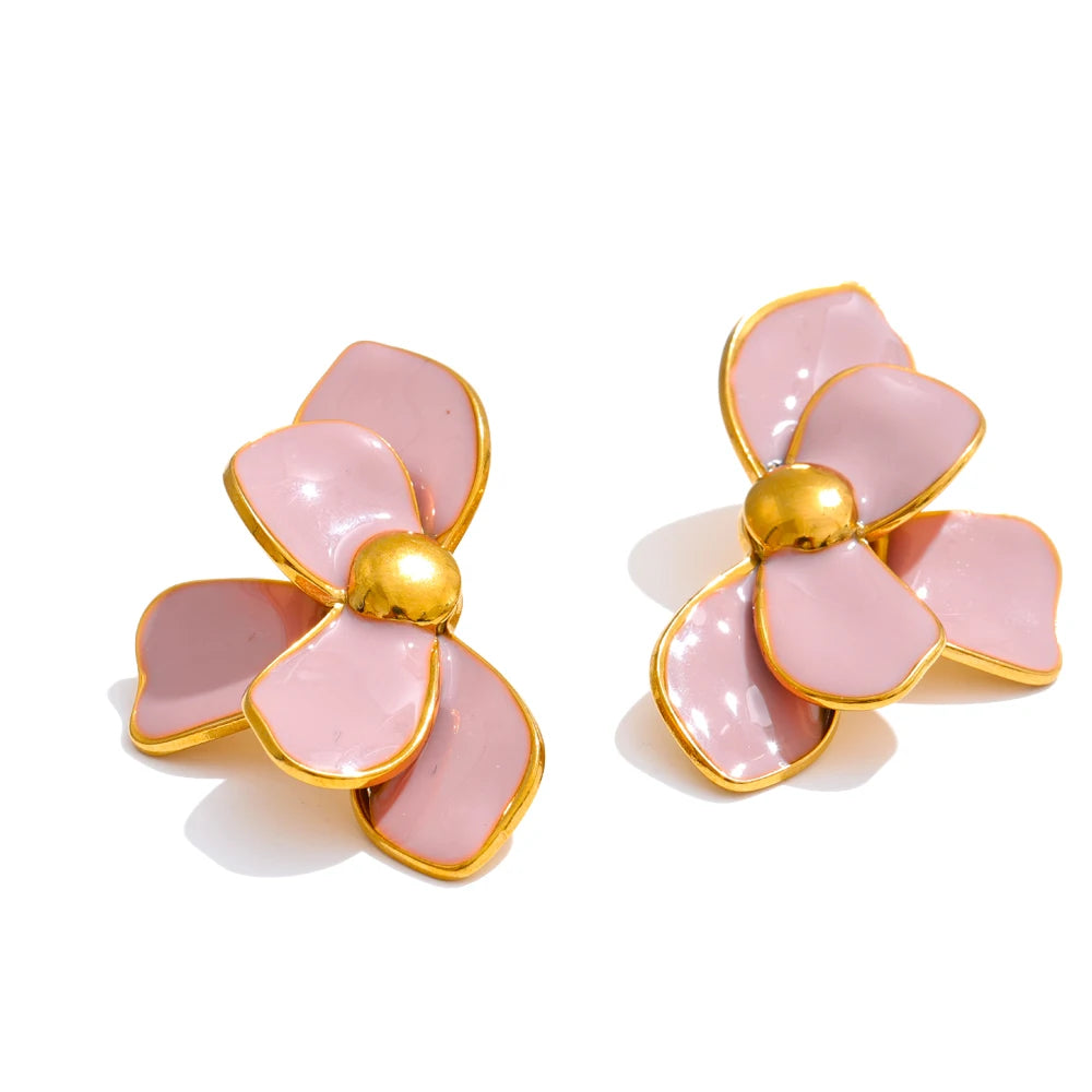 Brincos Primrose Enamel