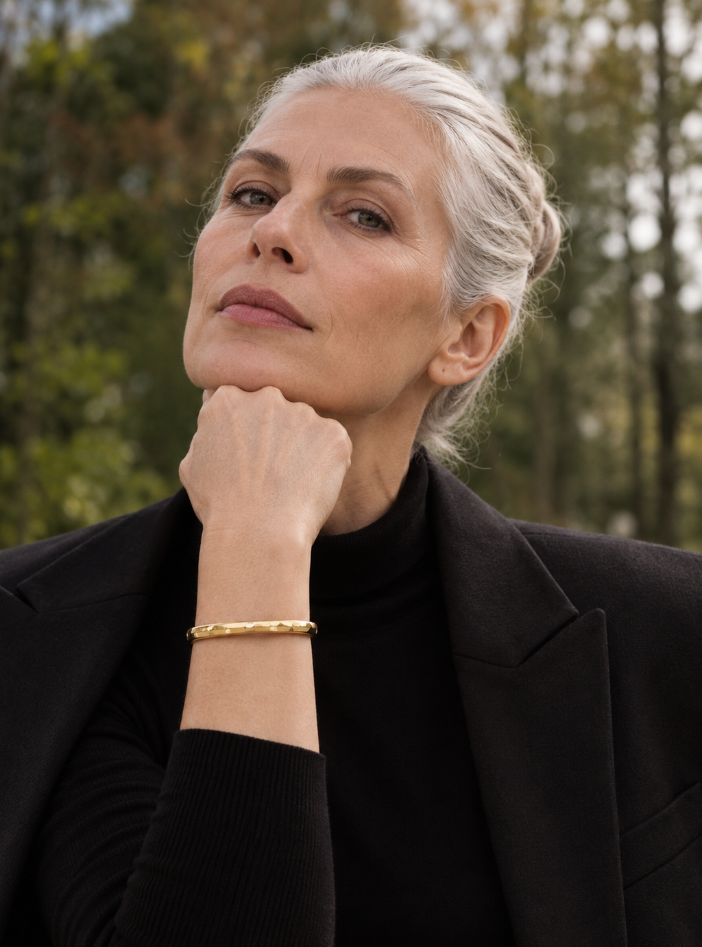 Starlight Bangle worn — Casa Edoarda